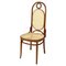 Italienischer Stuhl aus Stroh & Holz, 1950er 1