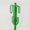 Space Age Modern Italian Floor Coat Hanger in Green Metal, 1970s 4