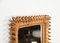 Large French Riviera Rectangular Mirror in Spiral Rattan and Wicker, Italy, 1970s, Image 12