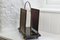 Victorian Magazine Rack with Ebonised Base and Brass Foliate Detail 4