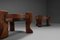 Tavolini brutalisti in legno, Brasile, anni '60, set di 2, Immagine 5