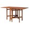 Sculptural Dining Table with Two Drop Leaves in Teak, Denmark, 1960s, Image 1