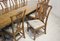 Regency Dining Table Set Chippendale Chairs in Walnut, Set of 11 6