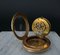 Orologio da taschino a forma di galletto con cassa in pelle e perle, XIX secolo in oro e smalto, Immagine 2