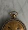 19th Century Pearl Surround Leather Case Cockerel Pocket Watch in Gold and Enamel, Image 9