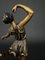 Ballerina Art Deco in bronzo a doppia patina su base in onice, anni '30, Immagine 9