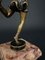 Bailarina Art Déco de bronce pátina doble con base de ónice, años 30, Imagen 10