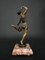Bailarina Art Déco de bronce pátina doble con base de ónice, años 30, Imagen 5