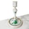Chinese Bouquet Apponyi Green Candlestick in Porcelain from Herend, Image 4