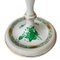 Chinese Bouquet Apponyi Green Candlestick in Porcelain from Herend, Image 2