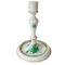 Chinese Bouquet Apponyi Green Candlestick in Porcelain from Herend, Image 1