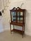 Antique Victorian Mahogany Inlaid Display Cabinet, 1880s 3