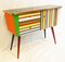 Small Vintage Multicolored Commode, Image 2