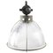 Vintage Industrial Clear Glass Pendant Light from Holophane 1