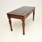 Antique Victorian Oak Leather Top Writing Table / Desk, 1890s, Image 3