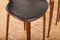 Bar Stool in Black Leather & Chrome by Norman Cherner, 1958 12