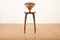 Bar Stool in Black Leather & Chrome by Norman Cherner, 1958, Image 3