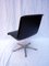 Black Leather Swivel Chair, Image 4