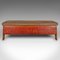 Vintage English Gymnasium Bench in Pine & Suede, 1930s, Image 5