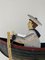 Vintage Moving Decoration Depicting Sailor in a Rowing Boat, 1950s 6