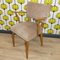 Vintage Upholstered Wood Armchair, 1960s 1