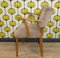 Vintage Upholstered Wood Armchair, 1960s 6