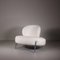 Weißer Sessel aus Boucle 13