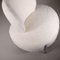 Lounge Chair in White Boucle 5