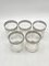 Water or Whiskey Glasses in Murano Glass with Medici Decor and Platinum Edge, Italy, Set of 5 8