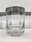 Bicchieri da acqua o da whisky in vetro di Murano con decoro Medici e bordo platino, Italia, set di 5, Immagine 3