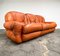 Italian Cognac Leather Sofa, 1970s 5