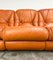 Italian Cognac Leather Sofa, 1970s 4
