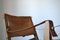 Brutalist Oak and Leather Lounge Chairs, 1960s, Set of 2 9