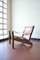 Brutalist Oak and Leather Lounge Chairs, 1960s, Set of 2, Image 3