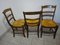 Wood and Straw Chairs from Baumann, 1980s, Set of 3 2