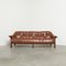 Leather Sofa in the style of Percival Lafer, 1960s 8