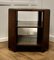 Art Deco Oak 2-Tier Side Table with Bookshelves, 1930s 6