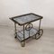 Golden Brass Serving Cart, 1950s, Image 3