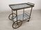 Golden Brass Serving Cart, 1950s, Image 4