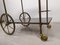 Golden Brass Serving Cart, 1950s 17