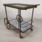 Golden Brass Serving Cart, 1950s 5