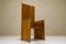 Silhouette High Back Chair in Pine, France, 1970s 2