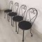Garden Chairs in Black Iron, 1890s, Set of 4, Image 3