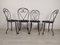 Garden Chairs in Black Iron, 1890s, Set of 4, Image 4