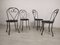 Garden Chairs in Black Iron, 1890s, Set of 4 5