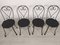 Garden Chairs in Black Iron, 1890s, Set of 4, Image 2