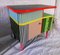Small Colorful Bedside Cabinets, 1950s, Set of 2 2