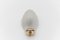 Muschel Wandlampe aus Satiniertem Glas, Italien, 1960er 3