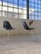Fiberglass Side Chairs in Black by Charles Eames for Herman Miller, 1970s, Set of 2 1