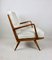 German White Bouclé Lounge Chair, 1970s, Image 11